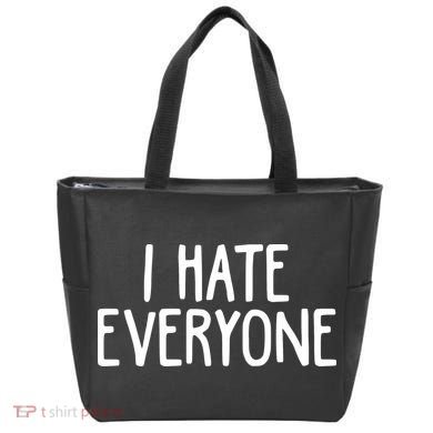 I Hate Everyone Tote Bag