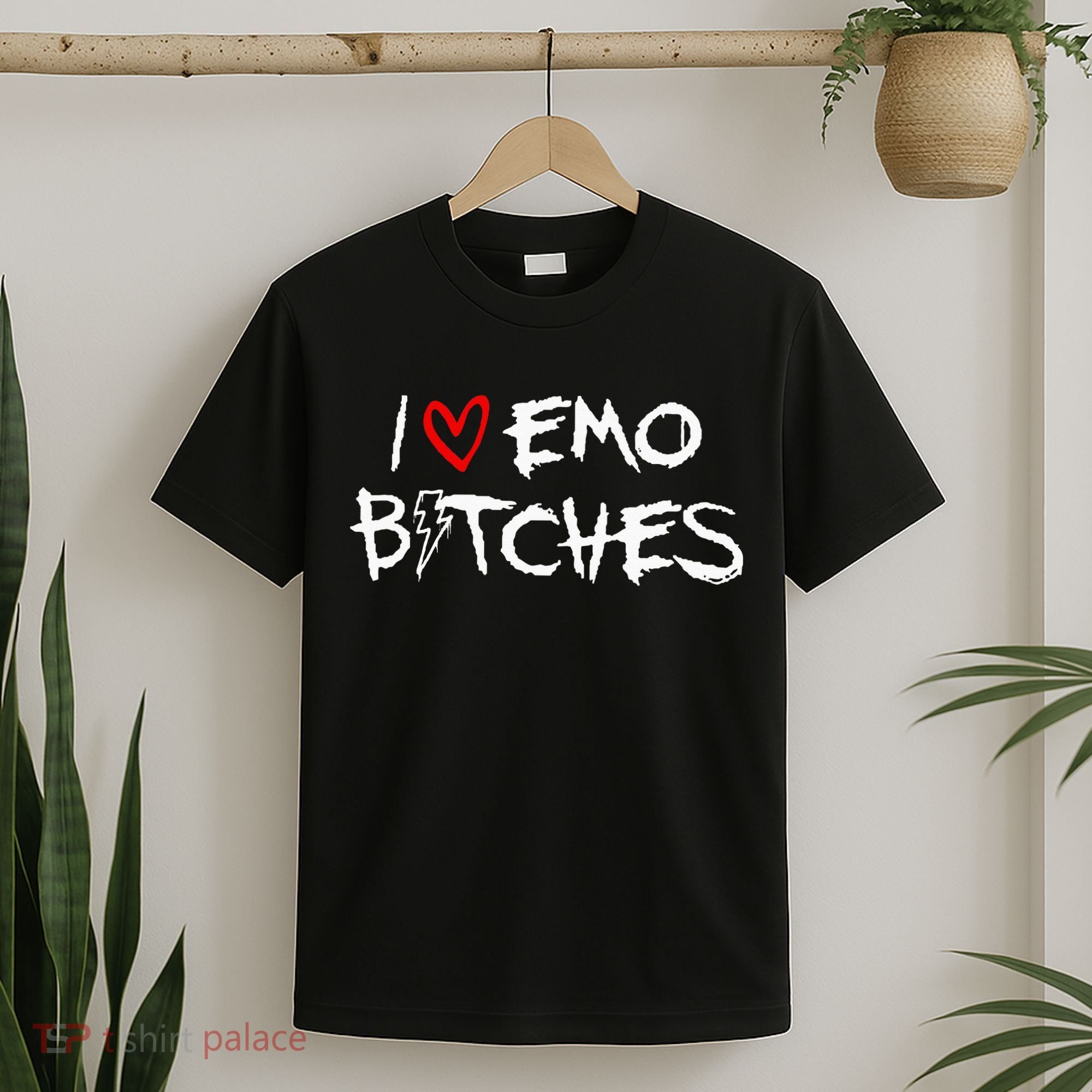 I Heart Emo Bitches Funny Quote Emo Music Girl Style T-Shirt
