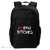 I Heart Emo Bitches Funny Quote Emo Music Girl Style Backpack thumb 0