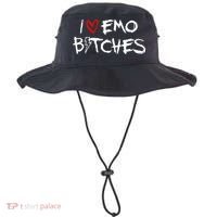 I Heart Emo Bitches Funny Quote Emo Music Girl Style Bucket Hat thumb 0