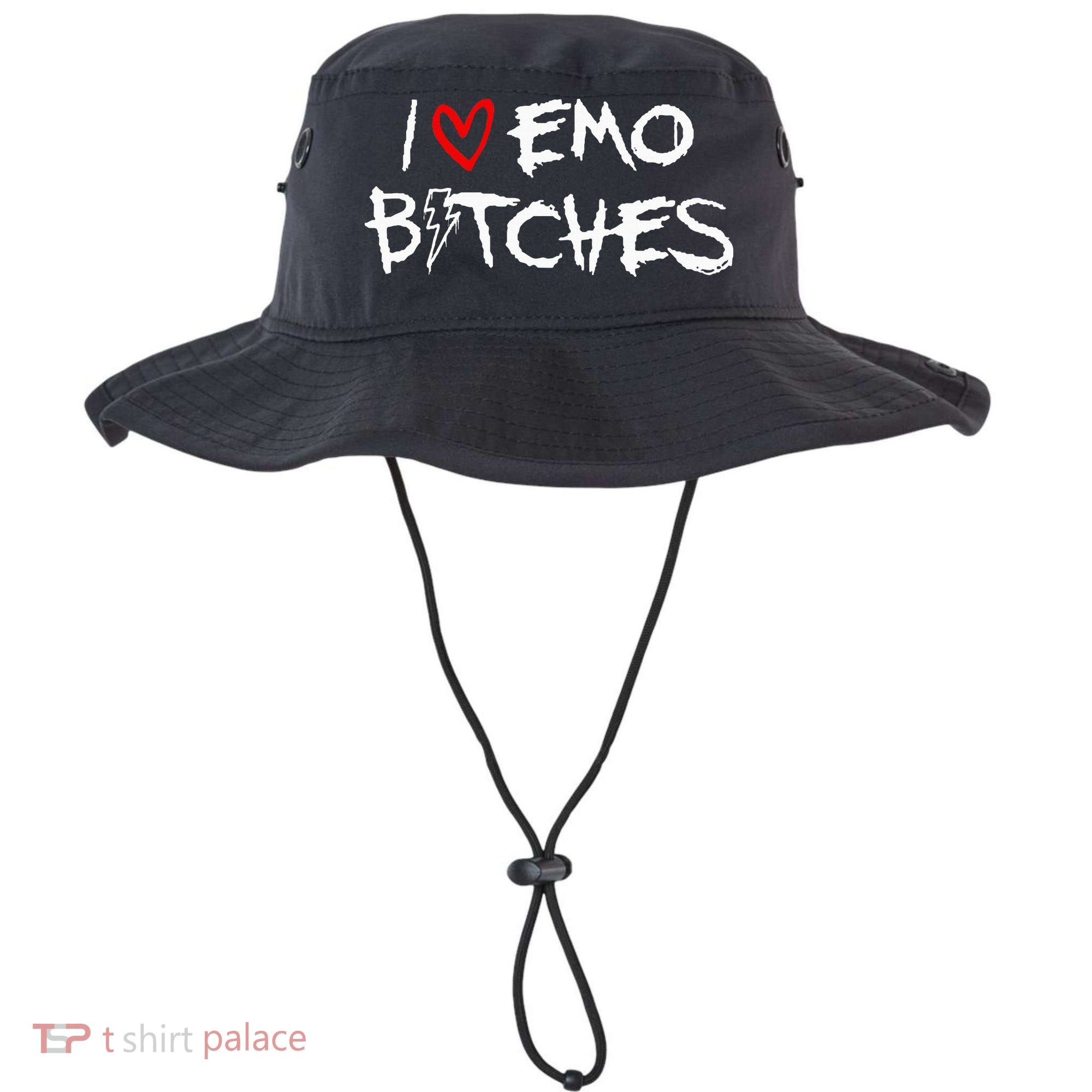 I Heart Emo Bitches Funny Quote Emo Music Girl Style Bucket Hat