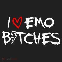 I Heart Emo Bitches Funny Quote Emo Music Girl Style Beanie thumb 2