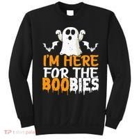 I’m Here For The Boobies Halloween Humor Joke Sweatshirt thumb 0