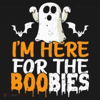I’m Here For The Boobies Halloween Humor Joke Sweatshirt thumb 3