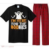 I’m Here For The Boobies Halloween Humor Joke Pajama Set thumb 0