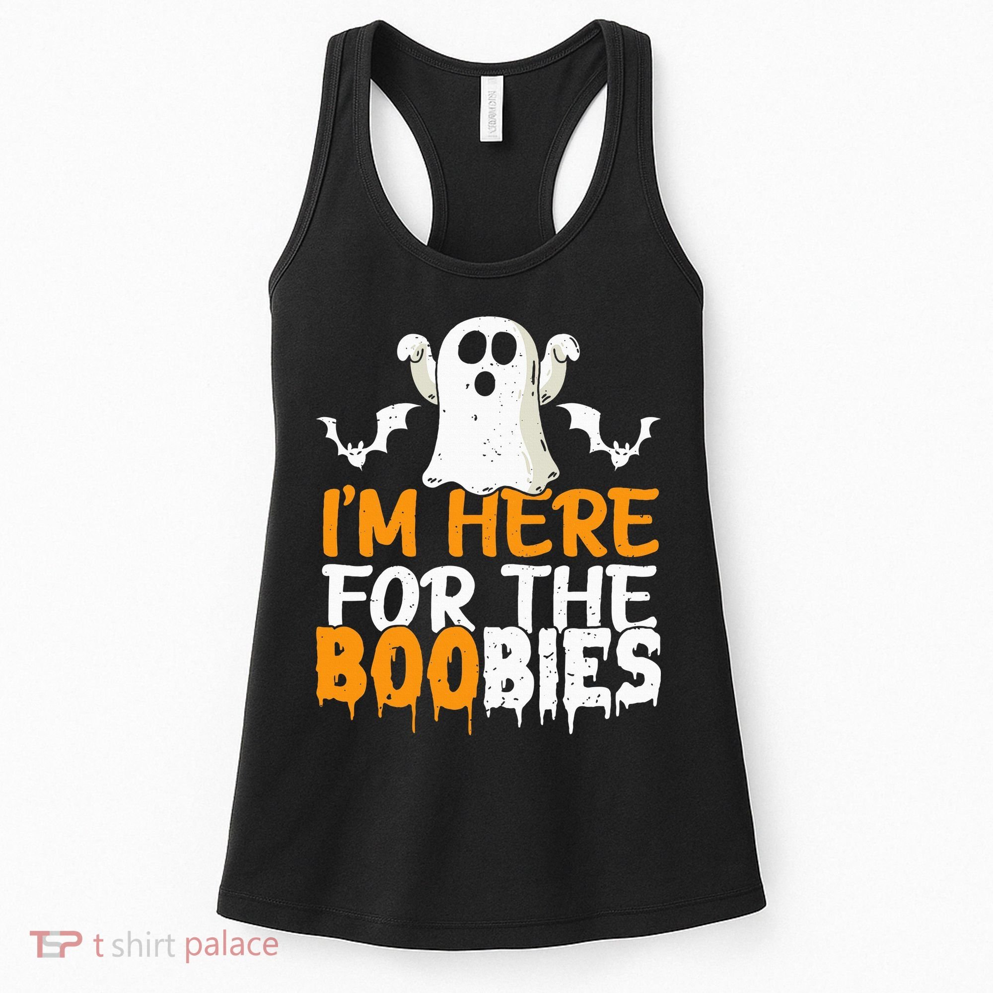 I’m Here For The Boobies Halloween Humor Joke Women's Tank Top