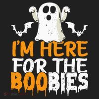 I’m Here For The Boobies Halloween Humor Joke Hat thumb 2