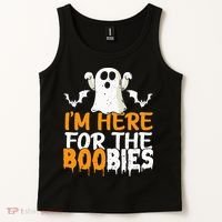 I’m Here For The Boobies Halloween Humor Joke Tank Top thumb 2