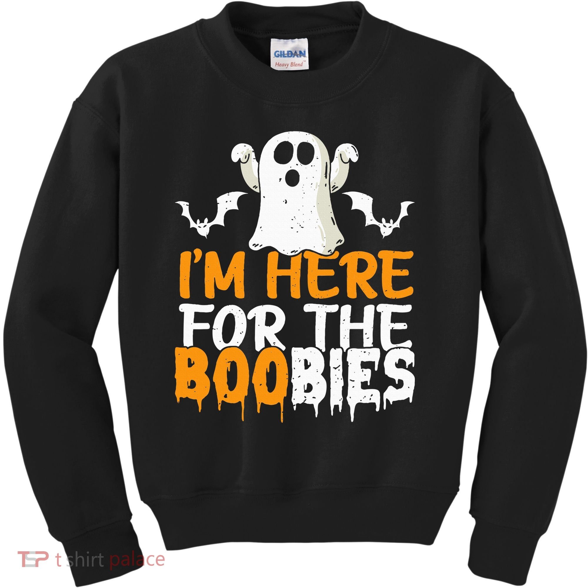 I’m Here For The Boobies Halloween Humor Joke Kids Sweatshirt
