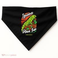 Iguana Have Fun Cancun Mexico USA-Made Doggie Bandana thumb 0