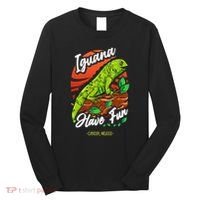 Iguana Have Fun Cancun Mexico Long Sleeve Shirt thumb 0