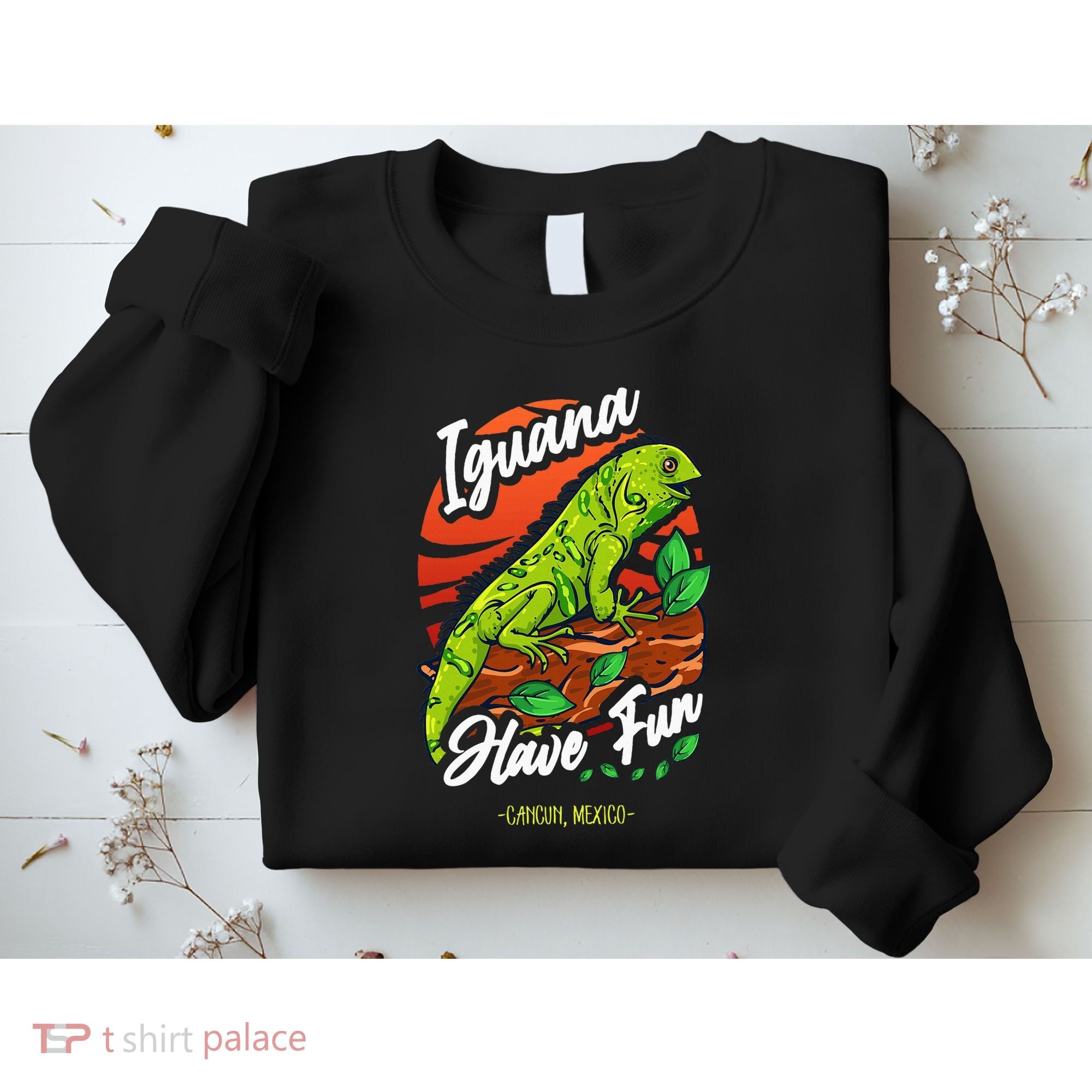 Iguana Have Fun Cancun Mexico Sweatshirt