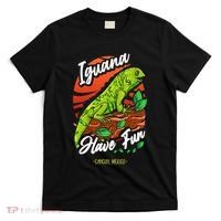 Iguana Have Fun Cancun Mexico T-Shirt thumb 0