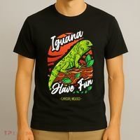 Iguana Have Fun Cancun Mexico T-Shirt thumb 3