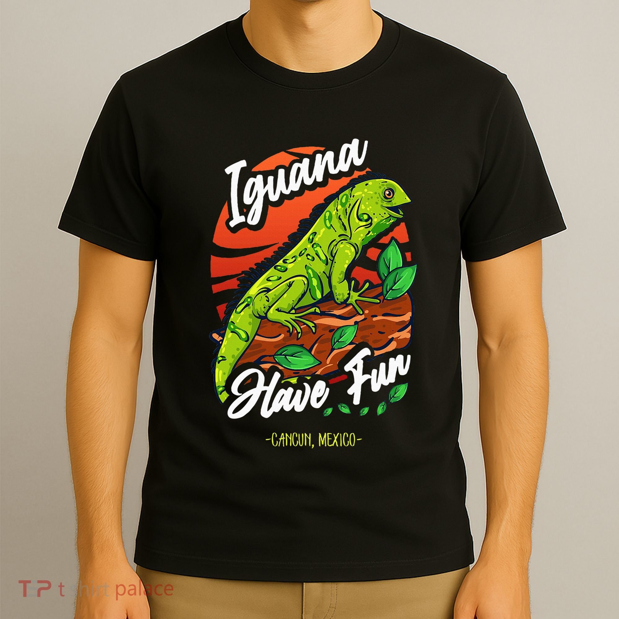 Iguana Have Fun Cancun Mexico T-Shirt