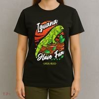 Iguana Have Fun Cancun Mexico T-Shirt thumb 4