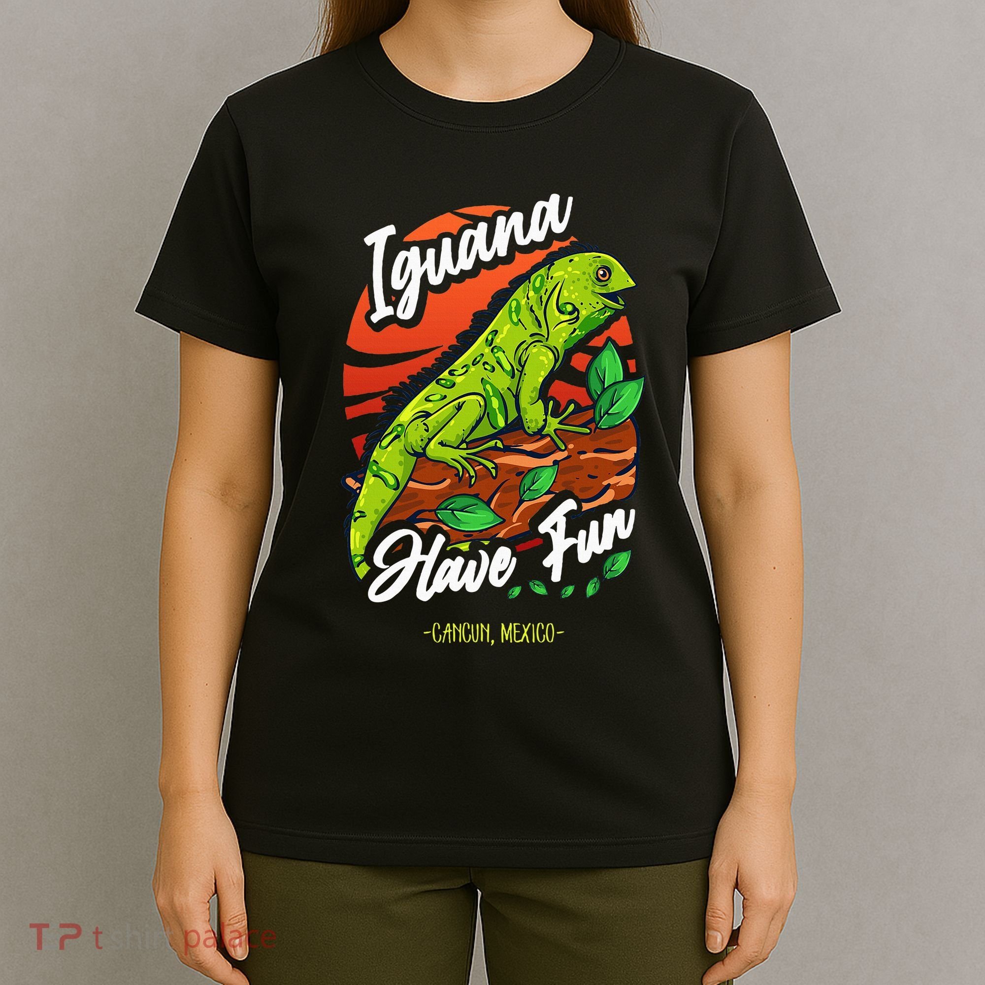 Iguana Have Fun Cancun Mexico T-Shirt