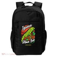Iguana Have Fun Cancun Mexico Backpack thumb 0