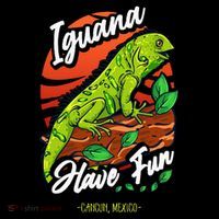 Iguana Have Fun Cancun Mexico Bucket Hat thumb 4