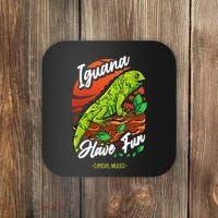 Iguana Have Fun Cancun Mexico Coaster thumb 0