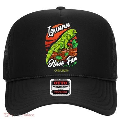 Iguana Have Fun Cancun Mexico Hat
