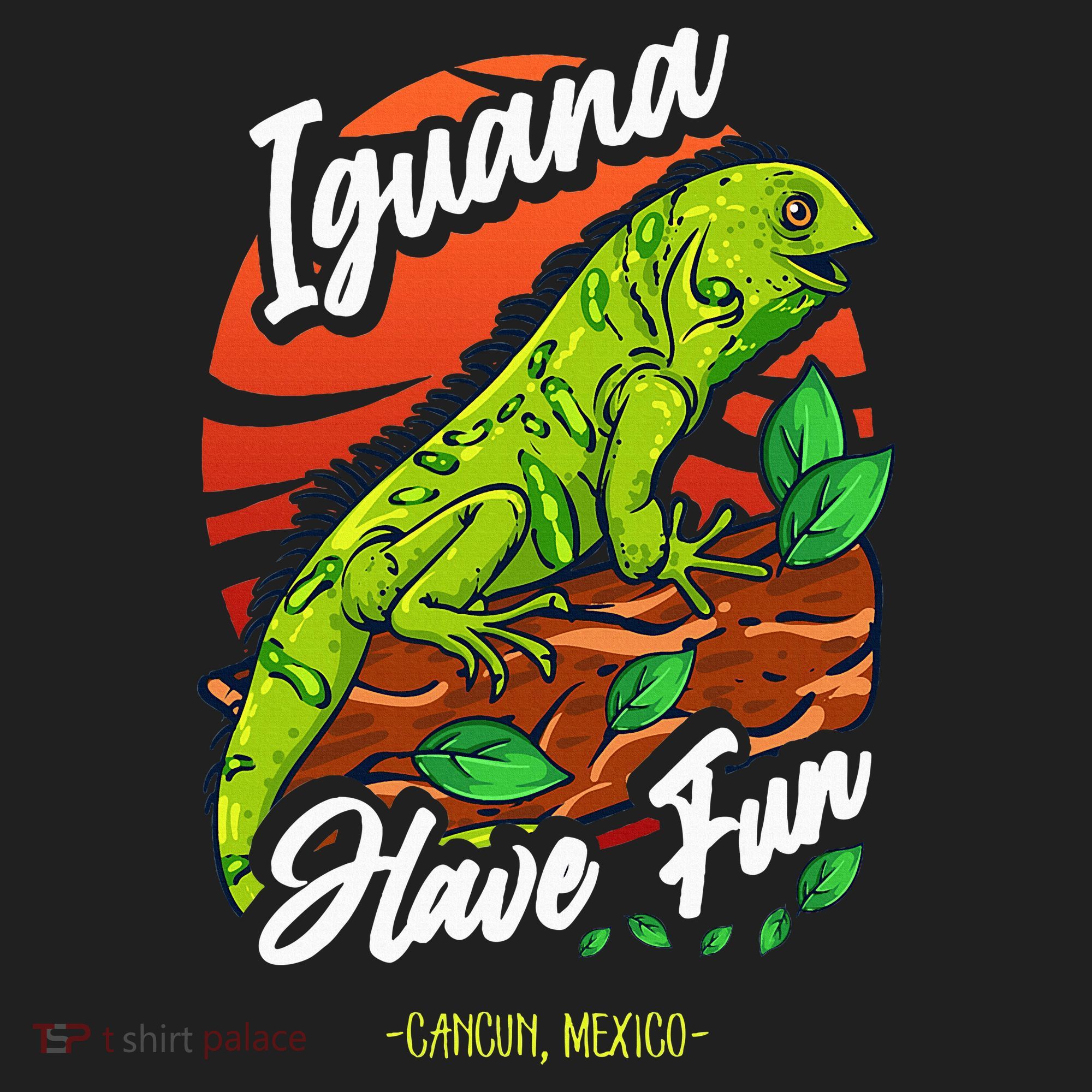 Iguana Have Fun Cancun Mexico Hat