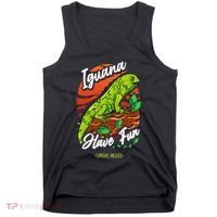 Iguana Have Fun Cancun Mexico Tank Top thumb 0