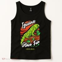 Iguana Have Fun Cancun Mexico Tank Top thumb 2