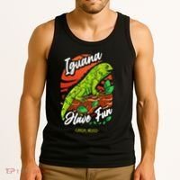 Iguana Have Fun Cancun Mexico Tank Top thumb 3