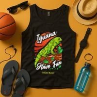 Iguana Have Fun Cancun Mexico Tank Top thumb 4