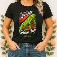 Iguana Have Fun Cancun Mexico Women's T-Shirt thumb 2