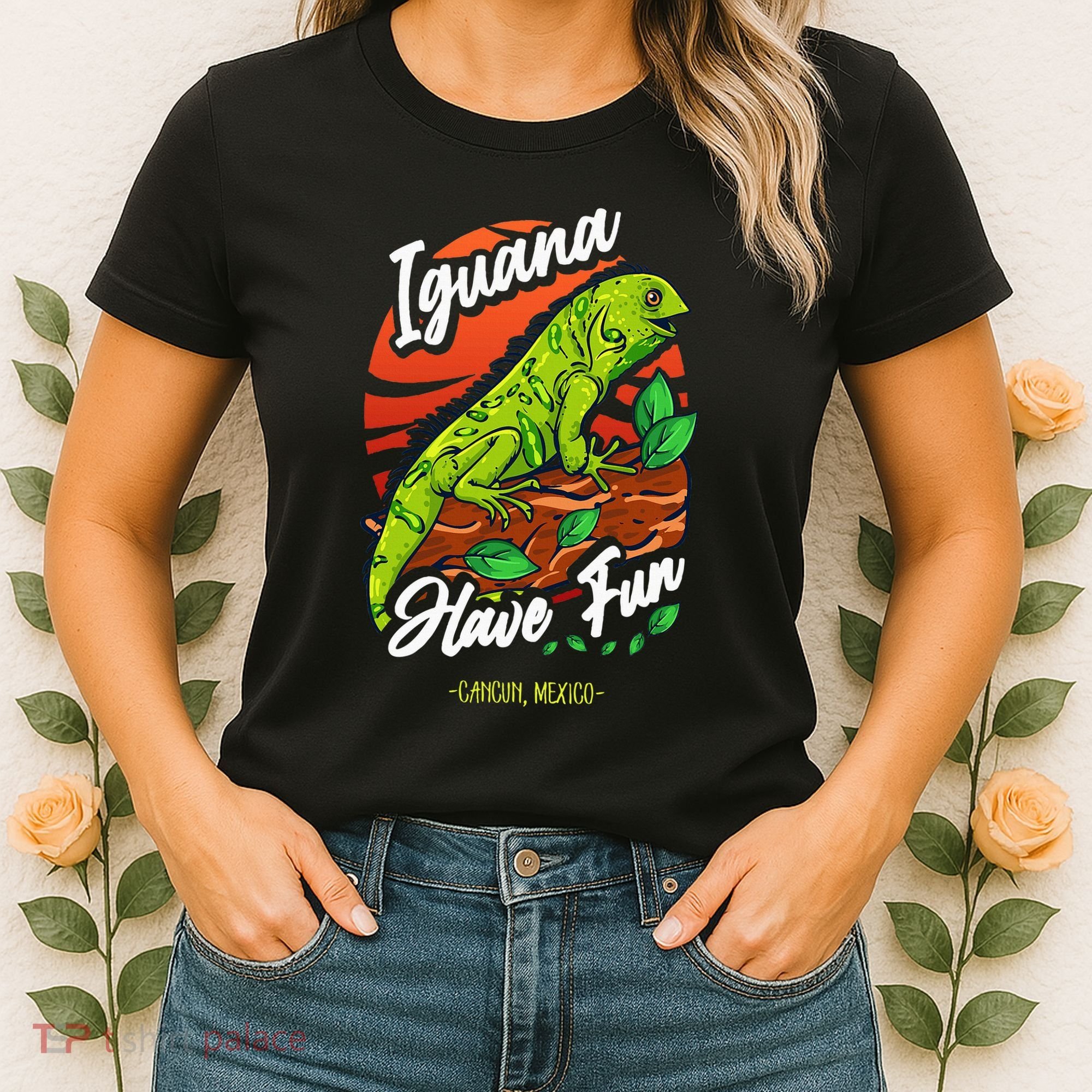Iguana Have Fun Cancun Mexico Women's T-Shirt