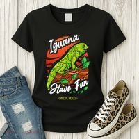 Iguana Have Fun Cancun Mexico Women's T-Shirt thumb 3