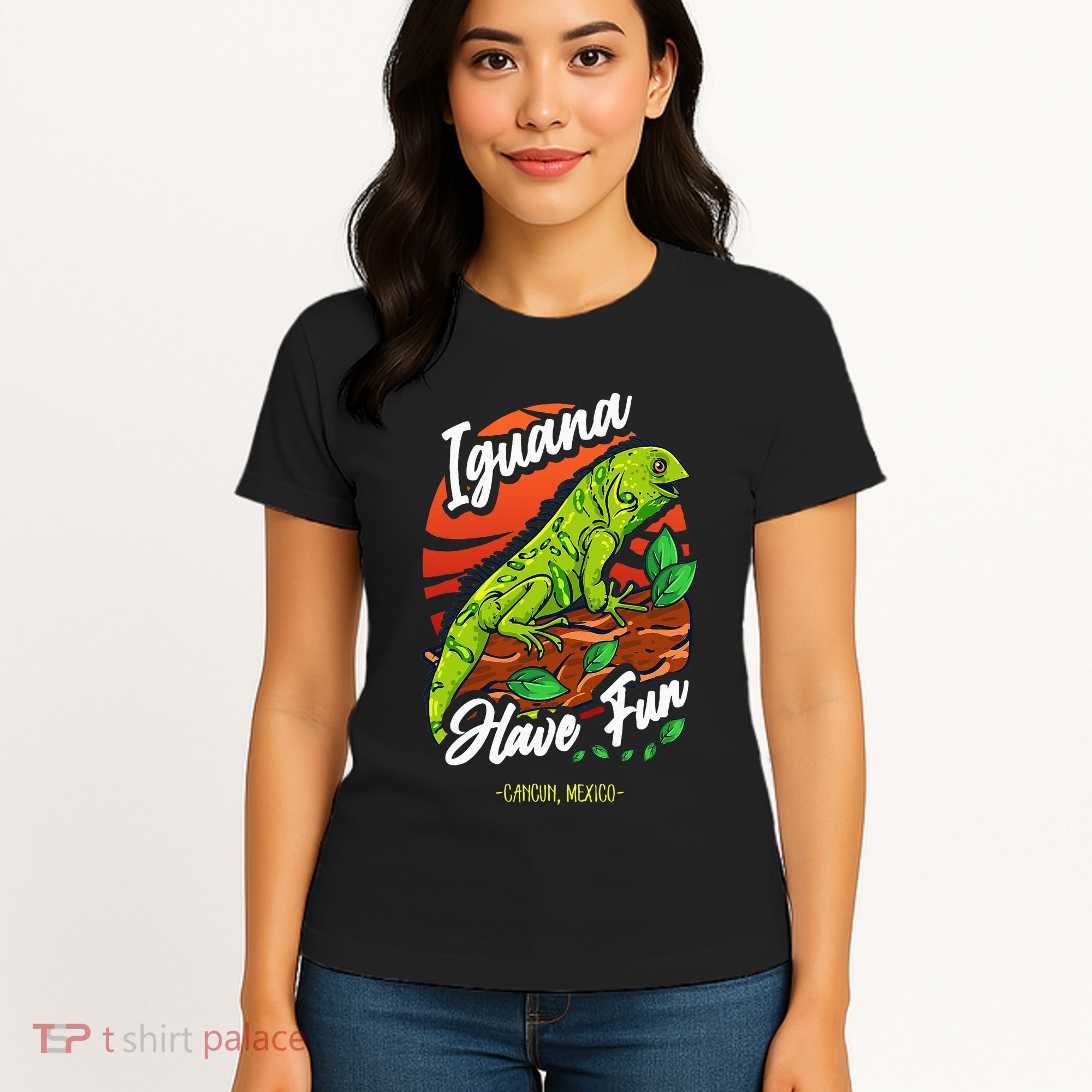 Iguana Have Fun Cancun Mexico Women's T-Shirt