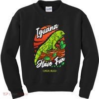 Iguana Have Fun Cancun Mexico Kids Sweatshirt thumb 0