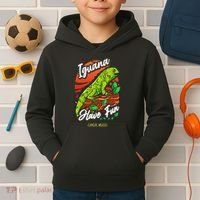 Iguana Have Fun Cancun Mexico Kids Hoodie thumb 2