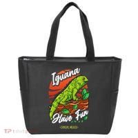 Iguana Have Fun Cancun Mexico Tote Bag thumb 0