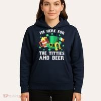 I'm Here For The Titties And Beer Drinking St Patrick's Day Hoodie thumb 5