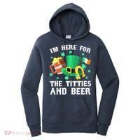 I'm Here For The Titties And Beer Drinking St Patrick's Day Women's Hoodie thumb 0