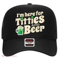 I'm Here For Titties And Beer Lover Funny St.Patrick's Day Drunk Hat thumb 0