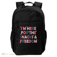 Im Here For The Snacks And Freedom 4th Of July Meaningful Gift Backpack thumb 0