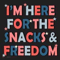 Im Here For The Snacks And Freedom 4th Of July Meaningful Gift Beanie thumb 2