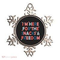 Im Here For The Snacks And Freedom 4th Of July Meaningful Gift Ornament thumb 0