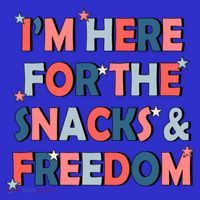 Im Here For The Snacks And Freedom 4th Of July Meaningful Gift Long Sleeve Shirt thumb 2