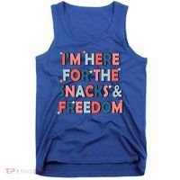 Im Here For The Snacks And Freedom 4th Of July Meaningful Gift Tank Top thumb 0