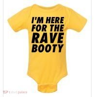 I'm Here For The Rave Booty | Festival Rave Wear Baby Bodysuit thumb 0