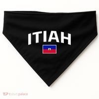 Itiah Haiti Flag USA-Made Doggie Bandana thumb 0