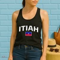 Itiah Haiti Flag Women's Tank Top thumb 2