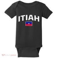 Itiah Haiti Flag Baby Bodysuit thumb 0