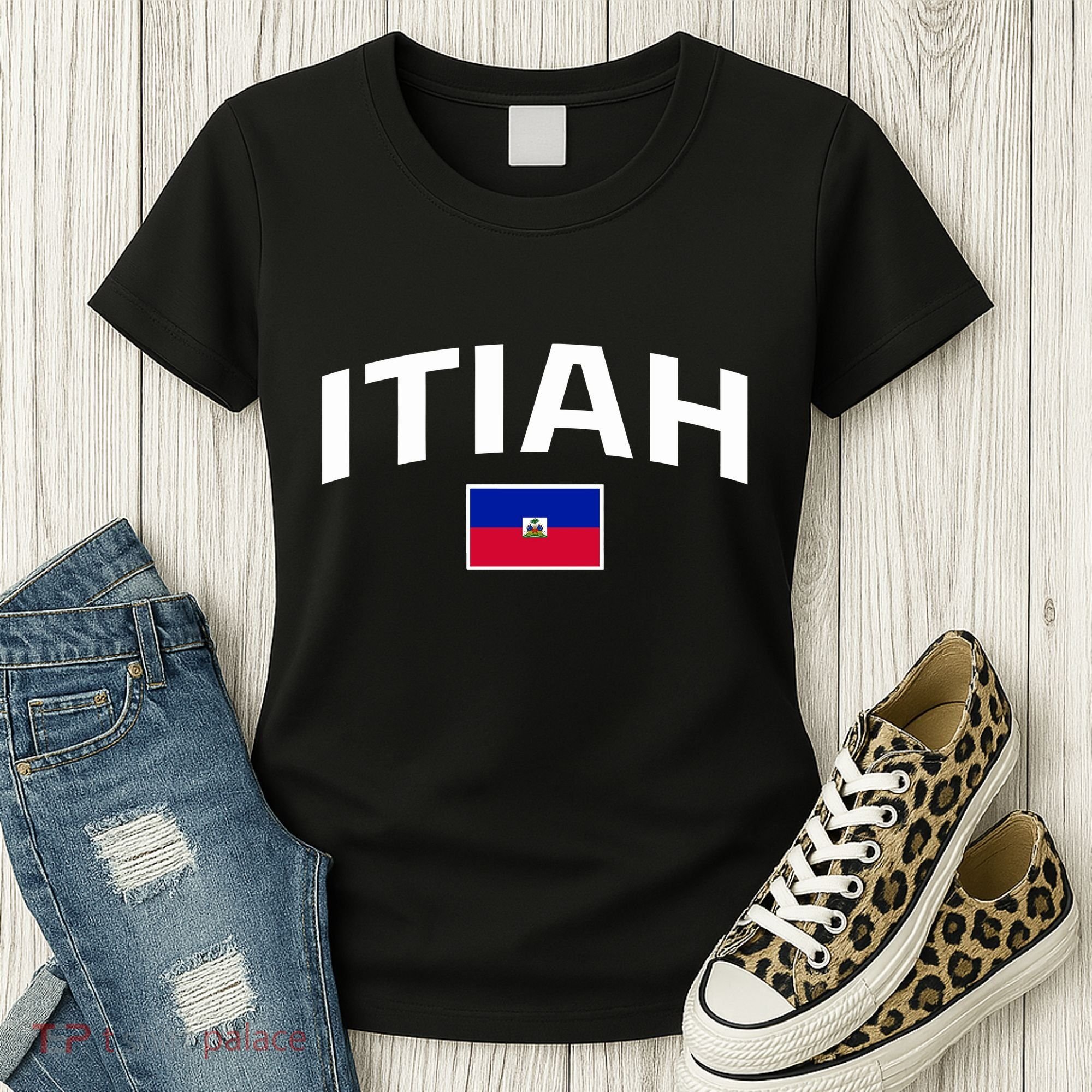 Itiah Haiti Flag Women's T-Shirt